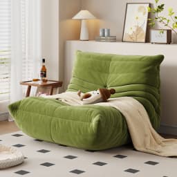 Living Room Bedroom Lovely Leisure Single Chair Reading Chair Balcony Rocking Chair Caterpillar Single Sofa Lazy Couch Tatami