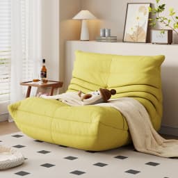Living Room Bedroom Lovely Leisure Single Chair Reading Chair Balcony Rocking Chair Caterpillar Single Sofa Lazy Couch Tatami