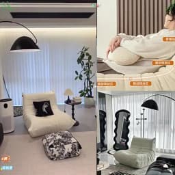 Living Room Bedroom Lovely Leisure Single Chair Reading Chair Balcony Rocking Chair Caterpillar Single Sofa Lazy Couch Tatami