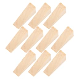 10pcs Wooden Stopper Wedges Solid Wood Anti-Slip Heavy Door Stoppers 6X2X3Cm For Tile Concrete Carpet Floor Block Non-