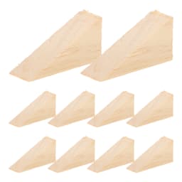 10pcs Wooden Stopper Wedges Solid Wood Anti-Slip Heavy Door Stoppers 6X2X3Cm For Tile Concrete Carpet Floor Block Non-