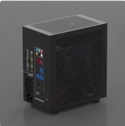 GEEEK M21 / M31 Mini ITX Computer Case, Supports 120mm AIO Liquid Cooler, Low-Profile GPU and 1U Flex ATX PSU, Compact Small