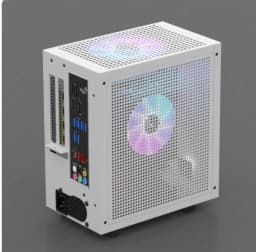 GEEEK M21 / M31 Mini ITX Computer Case, Supports 120mm AIO Liquid Cooler, Low-Profile GPU and 1U Flex ATX PSU, Compact Small