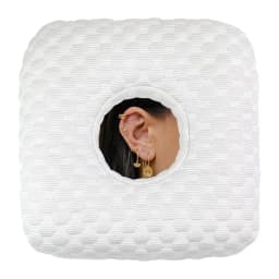 Ear Piercing Pillow for Side Sleepers with Hole for Ear Pain CNH Inflammation, Relief Sleeping Pressure Pain, Cooling
