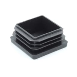 Black Plastic Square Pipe Plug Blanking End Cap chair foot pad Cover table bench leg pad anti slip 10MM~100MM
