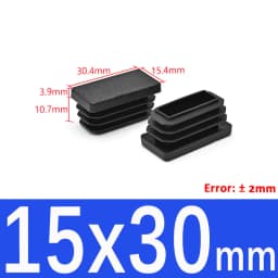 Black Plastic Square Pipe Plug Blanking End Cap chair foot pad Cover table bench leg pad anti slip 10MM~100MM