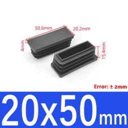Black Plastic Square Pipe Plug Blanking End Cap chair foot pad Cover table bench leg pad anti slip 10MM~100MM