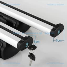 2PCS 120 Or 125CM Universal Fits Car With Original Roof Rack SUV Roof Rack Crossbars For Kayak Cargoline Snowboarding
