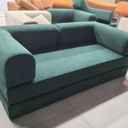 Air Compression Deformable Modern Style Flannel Modular Sofa Fabric Couch for Living Room Sectional Composable Sofa Bed