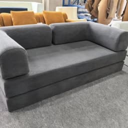 Air Compression Deformable Modern Style Flannel Modular Sofa Fabric Couch for Living Room Sectional Composable Sofa Bed