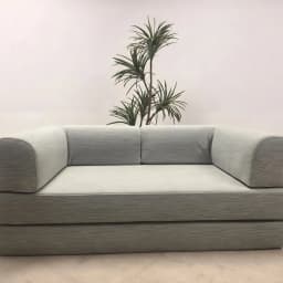 Air Compression Deformable Modern Style Flannel Modular Sofa Fabric Couch for Living Room Sectional Composable Sofa Bed