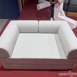 Air Compression Deformable Modern Style Flannel Modular Sofa Fabric Couch for Living Room Sectional Composable Sofa Bed