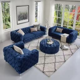 Modular Chesterfield Combination Sofa Furniture Set Living Room Nordic Style 2 Seats Green Velvet Leisure Sofa