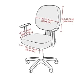 2PCS Solid Color Office Chair Covers Jacquard Split Computer Chair Slipcover Washable Stretch Gaming Chair Cover Home Hotel