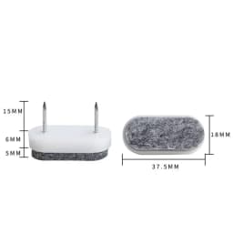 10pcs/set Practical DIY Felt Pads Moisture-proof Thicken Sofa Foot Nail Felt Non-slip Scratch Protector Mat Scratch Protector