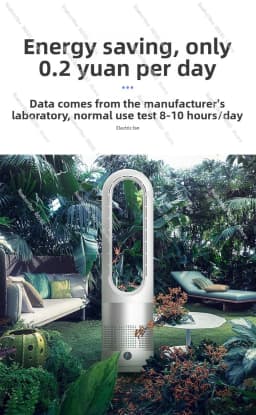18 inch cooling and heating bladeless fan household desktop floor electric fan tower fan 110V