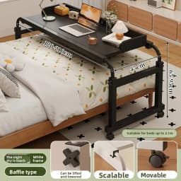 Cross bed desk, bedside table, mobile desk, small table on the bed, cross-border bedroom lift, computer desk, lazy office desk