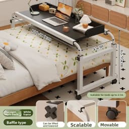 Cross bed desk, bedside table, mobile desk, small table on the bed, cross-border bedroom lift, computer desk, lazy office desk