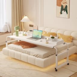 Cross bed desk, bedside table, mobile desk, small table on the bed, cross-border bedroom lift, computer desk, lazy office desk