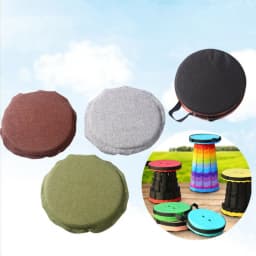 Telescopic Stool Cushion Supplies Versatile Compact Lightweight Comfortable Stool Pad for Party Gardening Patio Outdoor Camping