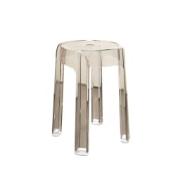 Cost-effective Light Luxury Crystal High-Footed Stool, High-Quality Living Room and Dining Room Spare Transparent Bench