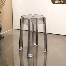 Cost-effective Light Luxury Crystal High-Footed Stool, High-Quality Living Room and Dining Room Spare Transparent Bench