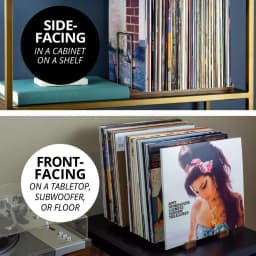 New Solid Walnut Vinyl Record Holder Space Saving Adjustable Album Display Holder Portable Record Stand