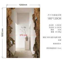 Mid century wooden full-length mirror furniture living room floor mounted dressing mirror room decoration espejos para pared