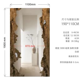 Mid century wooden full-length mirror furniture living room floor mounted dressing mirror room decoration espejos para pared
