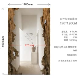 Mid century wooden full-length mirror furniture living room floor mounted dressing mirror room decoration espejos para pared