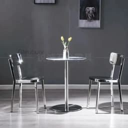 Dining Metal Stainless Backrest Steel Restaurant Chairs for Cafes Home Decor Kitchen Island Dining Chairs