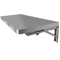 304 Stainless Steel Folding Table Space Saving Dining Table for Kitchen Apartment Computer Desk Wall Mounted Home Office Tables
