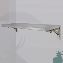 304 Stainless Steel Folding Table Space Saving Dining Table for Kitchen Apartment Computer Desk Wall Mounted Home Office Tables