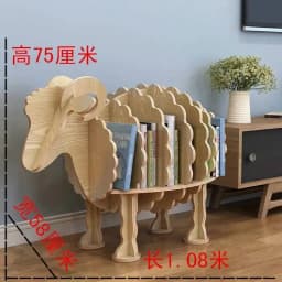 Room Ornament Children's Sheep Kindergarten Decoration Desk Animal Model Shelf furniture home Bookstore Simple School Bookshelf