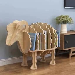 Room Ornament Children's Sheep Kindergarten Decoration Desk Animal Model Shelf furniture home Bookstore Simple School Bookshelf