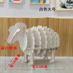 Room Ornament Children's Sheep Kindergarten Decoration Desk Animal Model Shelf furniture home Bookstore Simple School Bookshelf