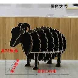 Room Ornament Children's Sheep Kindergarten Decoration Desk Animal Model Shelf furniture home Bookstore Simple School Bookshelf