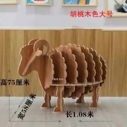 Room Ornament Children's Sheep Kindergarten Decoration Desk Animal Model Shelf furniture home Bookstore Simple School Bookshelf