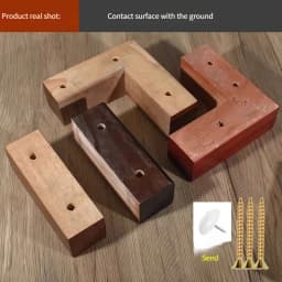 Solid Wood Sofa Legs, Furniture Universal Legs Coffee Table Mats Bed Feets Head Cabinets Support Feets Soft Sofa Legs