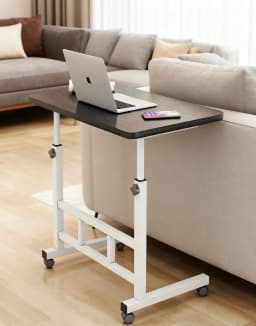 Adjustable TV Tray Table Comfortable Laptop Table dinners for Eating TV Dinner Tray on Bed Sofa for Eating Reading 60x40cm compu