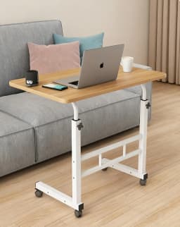 Adjustable TV Tray Table Comfortable Laptop Table dinners for Eating TV Dinner Tray on Bed Sofa for Eating Reading 60x40cm compu