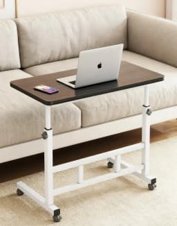Adjustable TV Tray Table Comfortable Laptop Table dinners for Eating TV Dinner Tray on Bed Sofa for Eating Reading 60x40cm compu