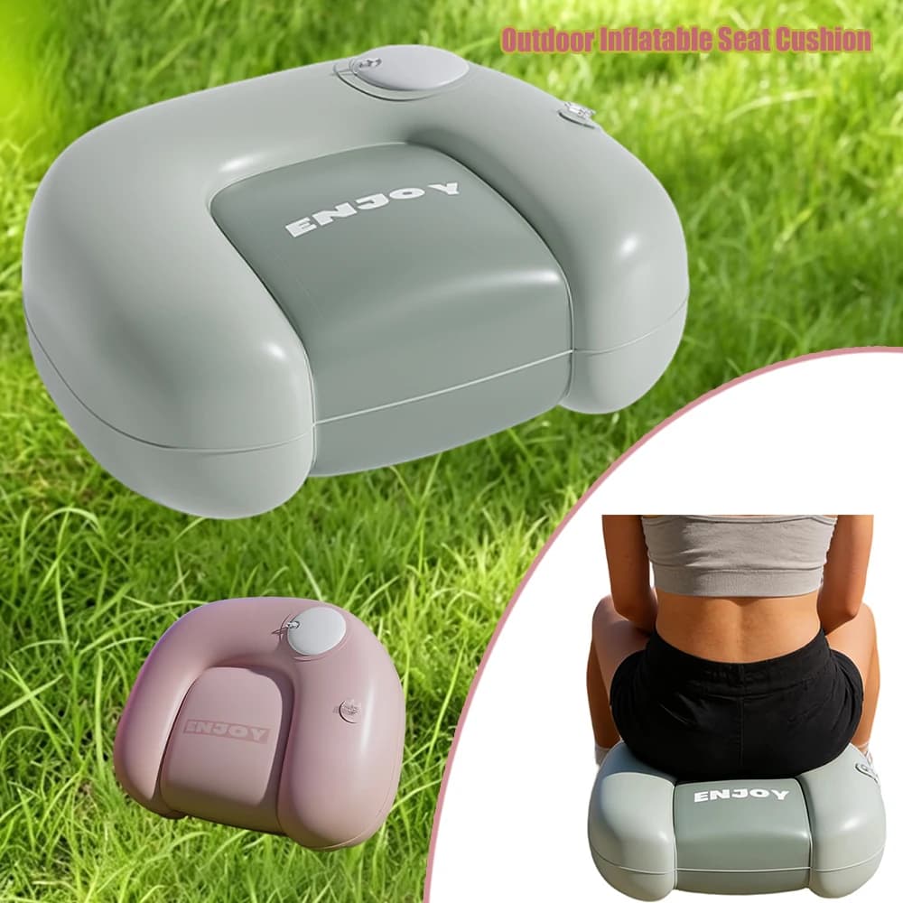 Thickened Travel Seat Inflatable Bench Chair Portable Cushion Inflatable Travel Chair For Adults For Music Festival