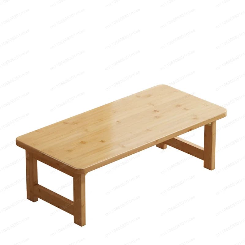 Solid Bamboo Kang Table Foldable Low Tatami Table Multi‑Purpose for Bay Window Bed Laptop Work Coffee Tea Home Use