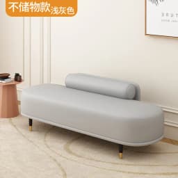 Light Luxury Shoe Bench with Backrest - Ottoman for Bedroom End, Storage Stool for Cloakroom, Long Sofa Bench for Boutique