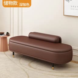Light Luxury Shoe Bench with Backrest - Ottoman for Bedroom End, Storage Stool for Cloakroom, Long Sofa Bench for Boutique
