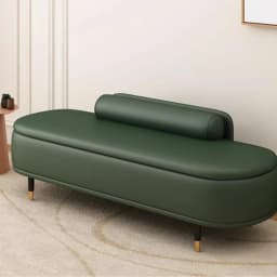 Light Luxury Shoe Bench with Backrest - Ottoman for Bedroom End, Storage Stool for Cloakroom, Long Sofa Bench for Boutique