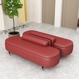Light Luxury Shoe Bench with Backrest - Ottoman for Bedroom End, Storage Stool for Cloakroom, Long Sofa Bench for Boutique