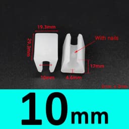 Transparent/Black/White U Shaped Plastic Non-slip Tube Cover Chair Leg Pad Anti-front Tilt Furniture Feet Floor Protectors