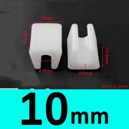 Transparent/Black/White U Shaped Plastic Non-slip Tube Cover Chair Leg Pad Anti-front Tilt Furniture Feet Floor Protectors